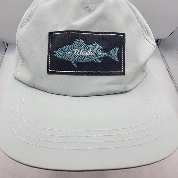 Postfly The Wade Mens Light Gray Adjustable Hat Cap Fish Patch Fishing Outdoors - Picture 10 of 10